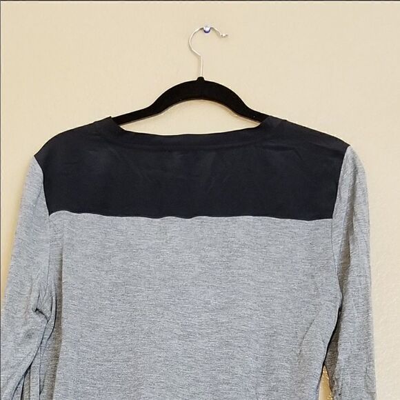 euc Vince Contrast trim slub long sleeve tee sz L - Picture 10 of 14